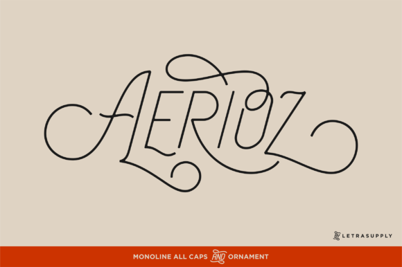 Aerioz: A Modern Monoline Font for Designers and Creatives