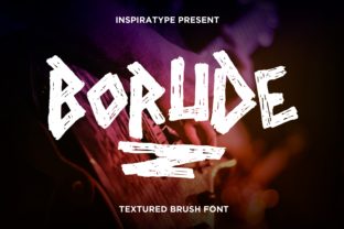 Borude Font: A Textured Display Font for Bold Creativity