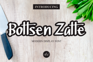 Bottsen Zatte: A Modern Display Font with Bold Character for Diverse Projects