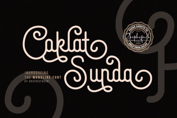 Coklat Sunda – The Monoline Font That Adds Elegance to Your Designs