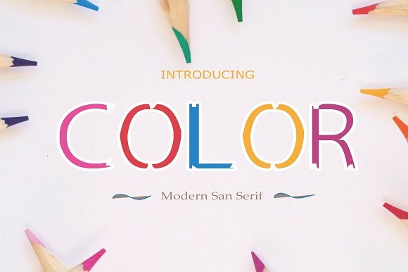 Color: A Simple and Friendly Display Font for Modern Design
