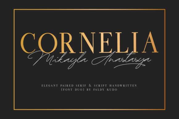 Cornelia Font Duo: Elegant Style for Every Occasion