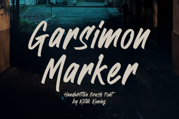 Garsimon Marker: A Bold and Brushed Handwritten Font for Creative and Professional Workflows