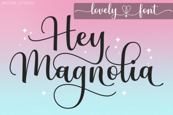 Hey Magnolia: A Handwritten Font with Character