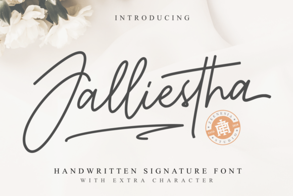 Jalliestha Font: A Handwritten Style with Modern Elegance