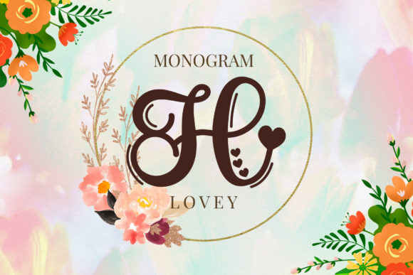 Lovey Monogram Font: A Touch of Elegance in Design