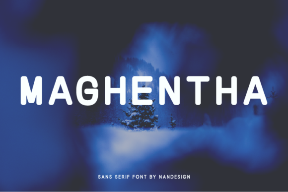 Maghentha: A Bold and Simple Sans Serif Font