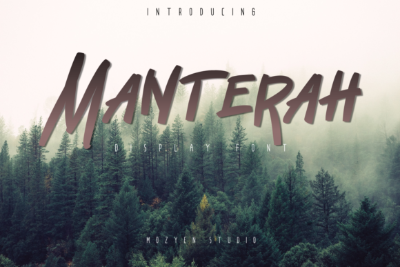 Manterah: A Bold and Authentic Display Font for Creative and Professional Workflows