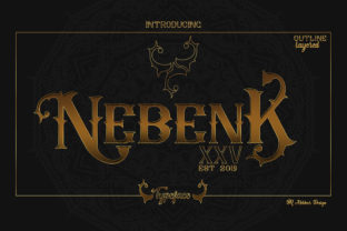 Nebenk XXV: A Timeless Vintage Display Font for Modern Creativity