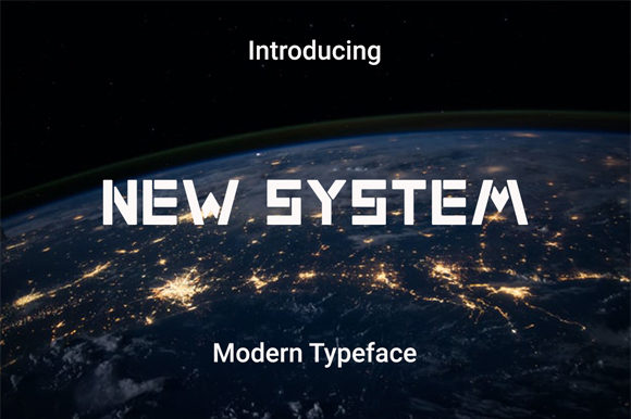 New System Font for Modern Creativity