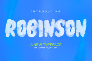 Robinson: A Bold Display Font That Captures the Essence of Watercolor in Design