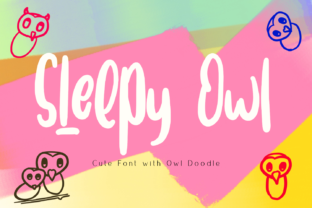 Sleepy Owl: A Playful Font That Captures the Essence of Whimsy in Typography