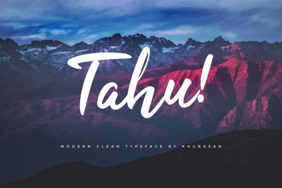 Tahu Font: A Modern Bold-Lettered Handwritten Font for Creative Professionals
